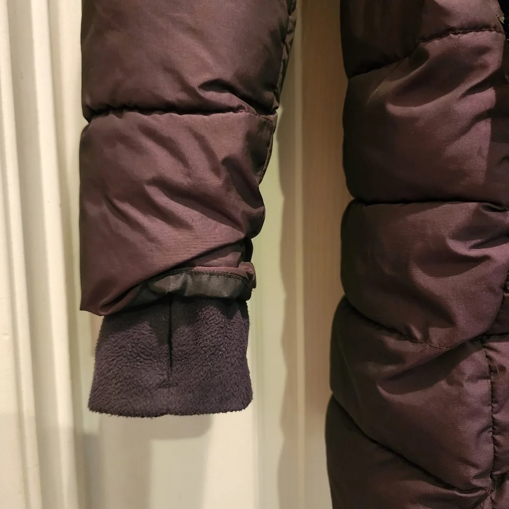 All In Motion Girls Hooded Purple Puffer Jacket Size XL 14/16